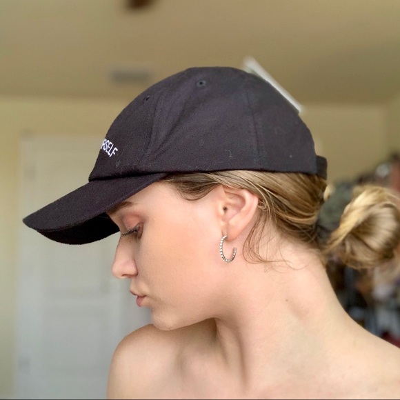 Baseball Cap “LOVE YOURSELF” Embroidered black Hat - Picture 3 of 5